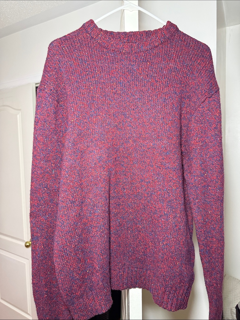 Men’s OVO Maroon Marled Crewneck Sweater